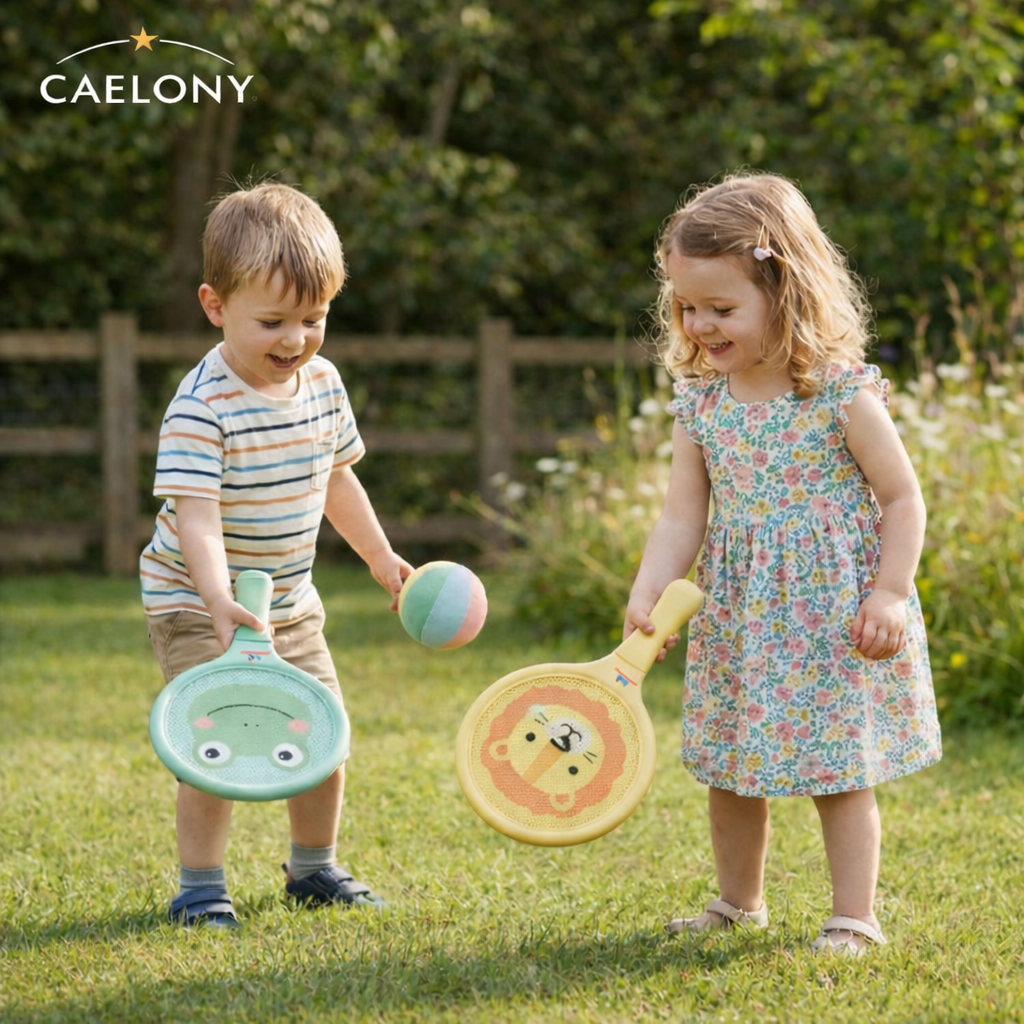 Kids Indoor & Outdoor Mesh Racket Set