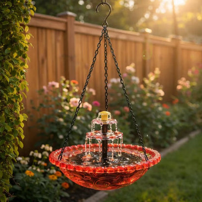 ⛲Hanging Solar Bird Bath Fountain🐦