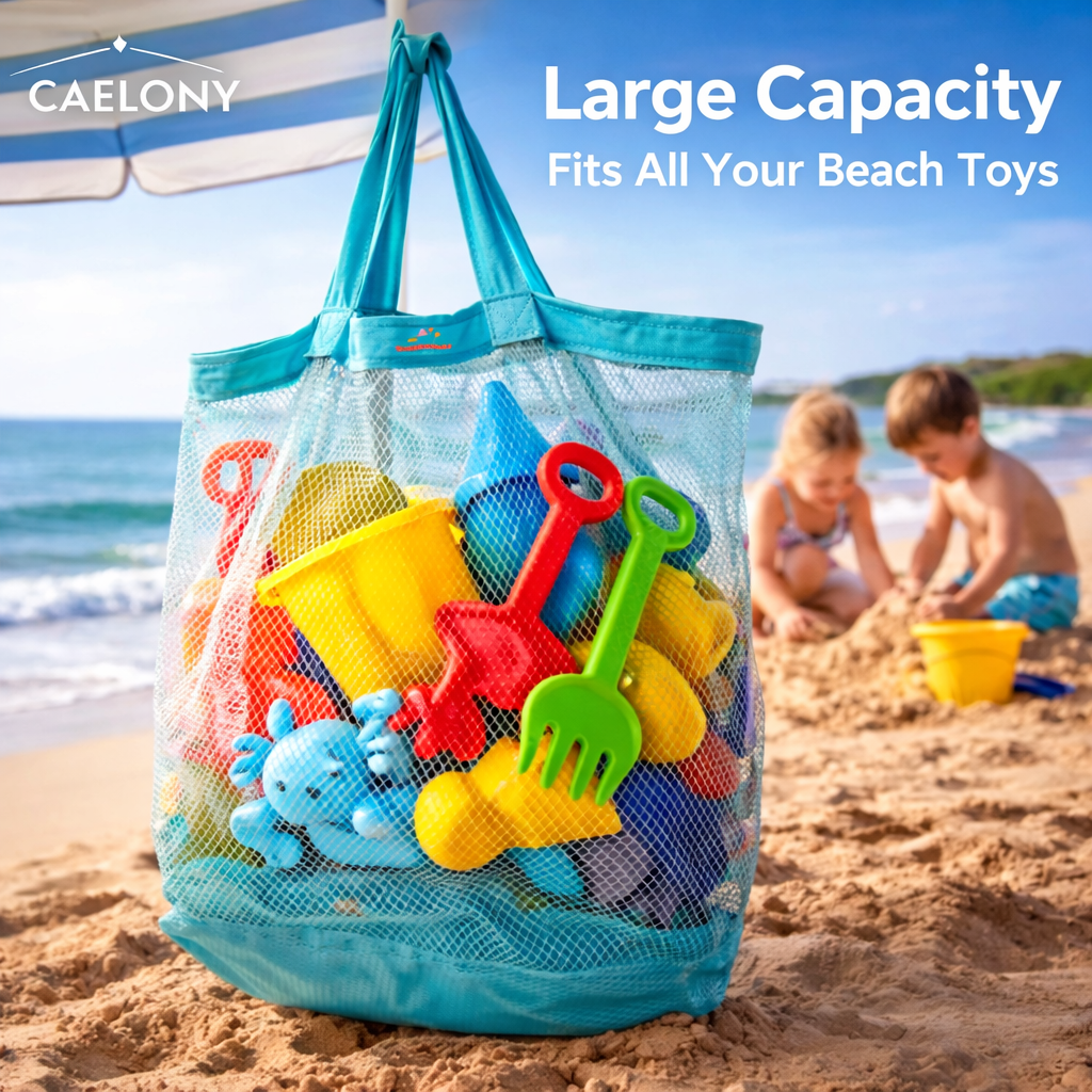 Kids Mesh Beach Toy Storage Bag