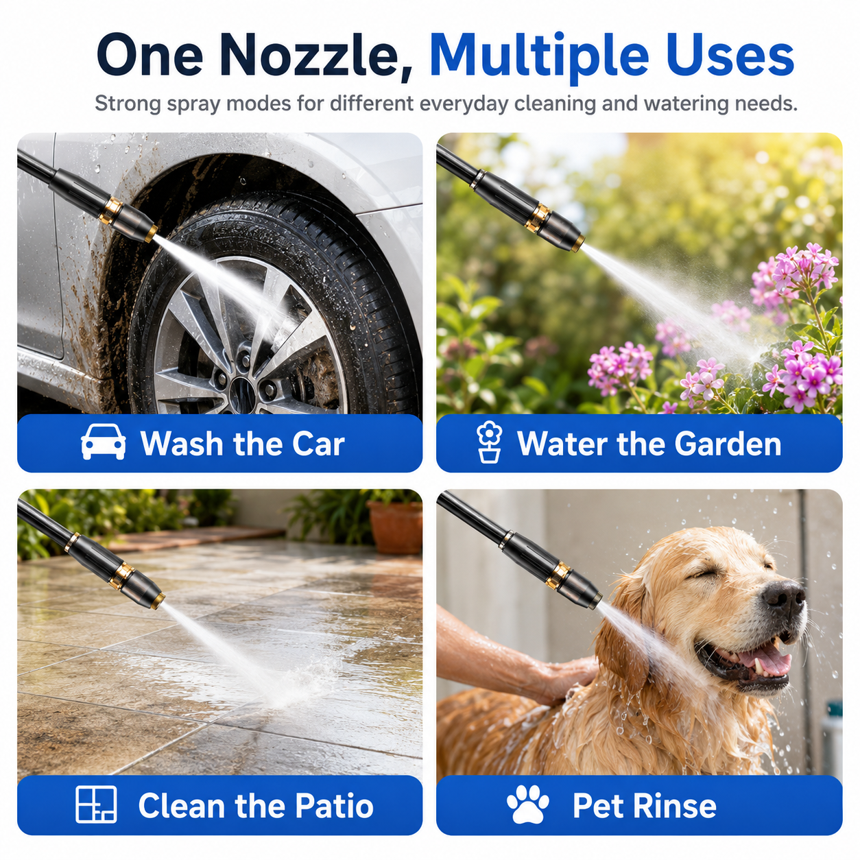 Buy More Get More Free - 3-in-1 High-Pressure Water Gun Nozzle💦