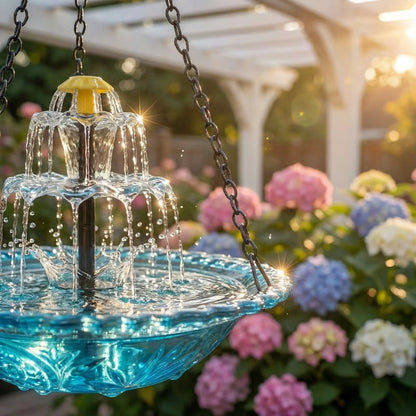 ⛲Hanging Solar Bird Bath Fountain🐦