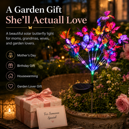 Solar Butterfly Garden Stake Lights