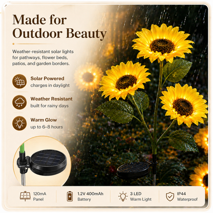 Solar SunflowerLED Lights