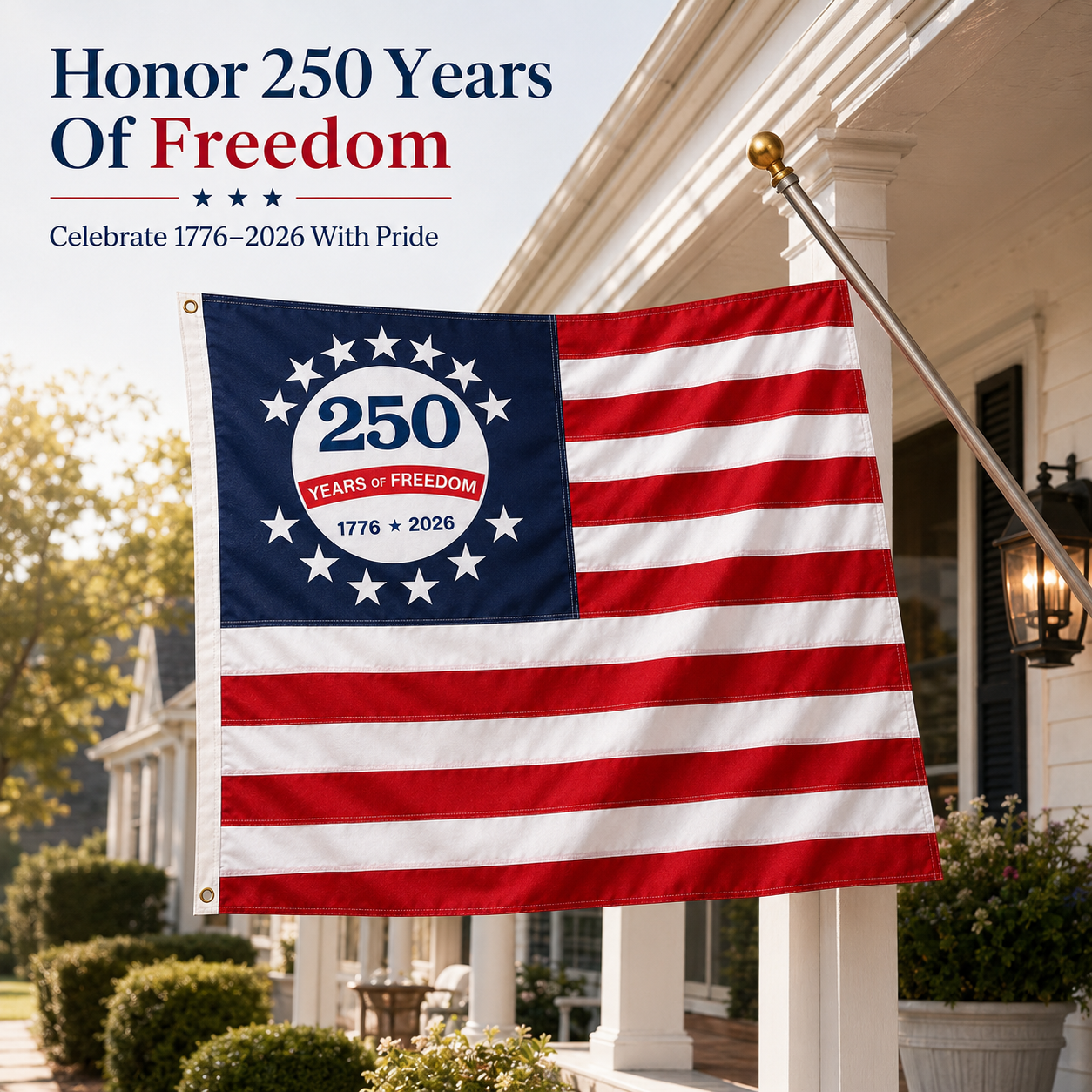 Celebrate 250 Years Of Freedom — 250th Anniversary USA Flag