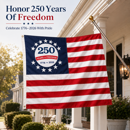 Celebrate 250 Years Of Freedom — 250th Anniversary USA Flag
