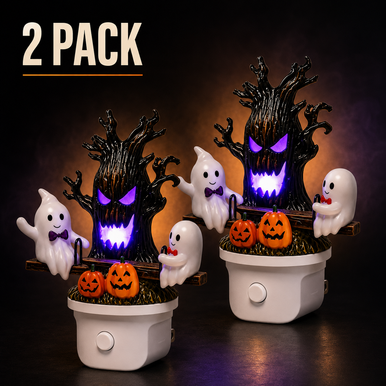 🔥Last Day 50% OFF🎃👻 2026 New Animated Seesaw Ghost Plug In LED Night Light