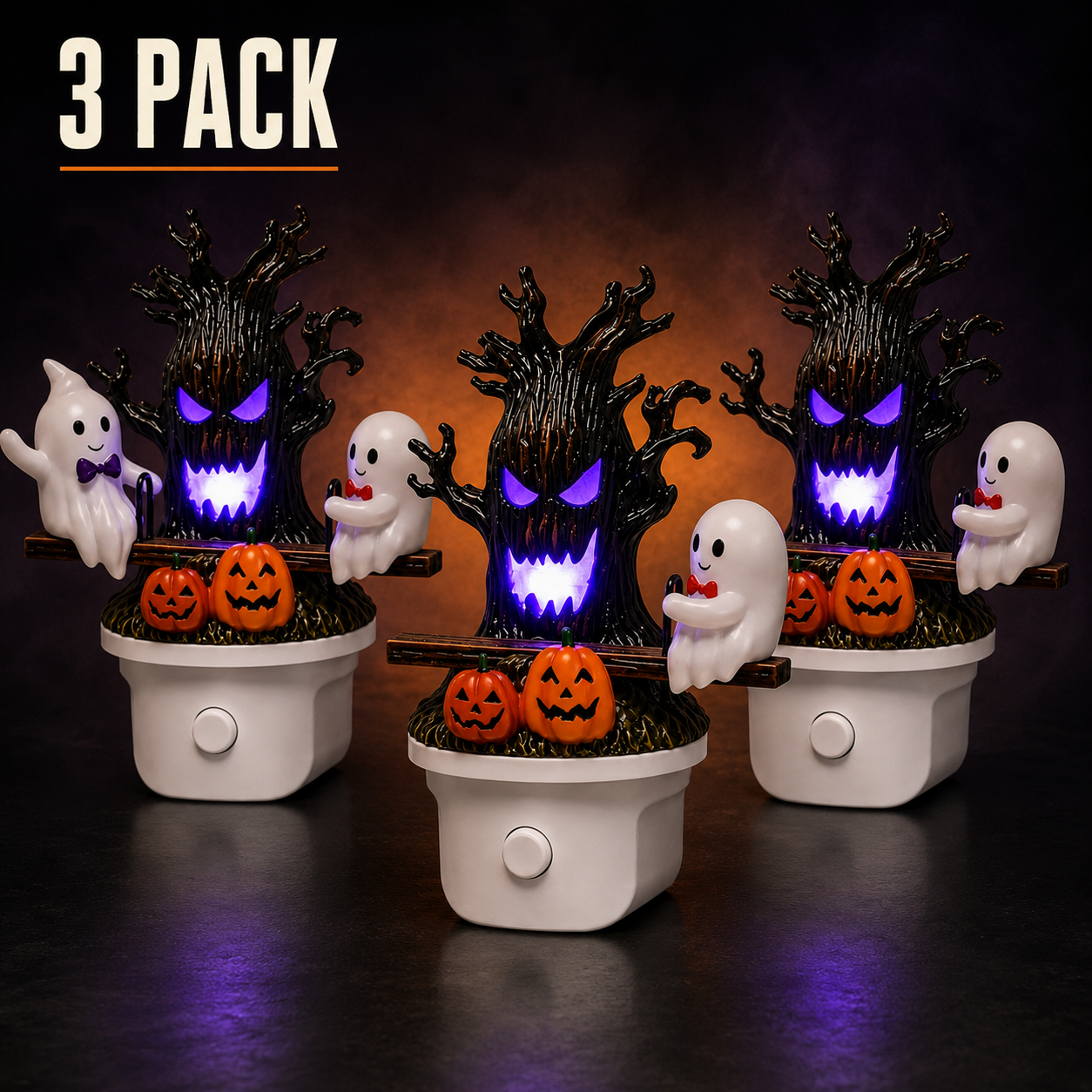 🔥Last Day 50% OFF🎃👻 2026 New Animated Seesaw Ghost Plug In LED Night Light