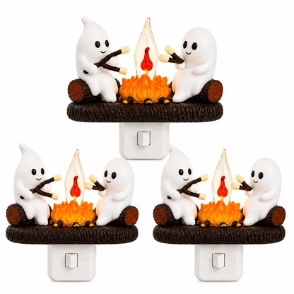 🔥 Last Day 50% OFF 👻 2026 New Ghost Campfire LED Night Light - Cozy Flickering Wall Flame