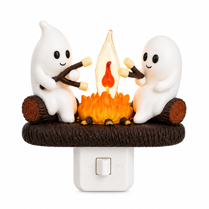 🔥 Last Day 50% OFF 👻 2026 New Ghost Campfire LED Night Light - Cozy Flickering Wall Flame