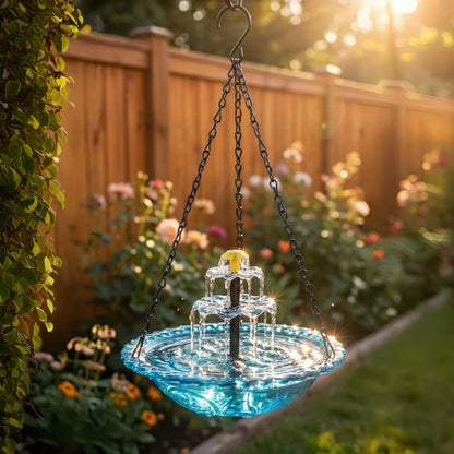 ⛲Hanging Solar Bird Bath Fountain🐦