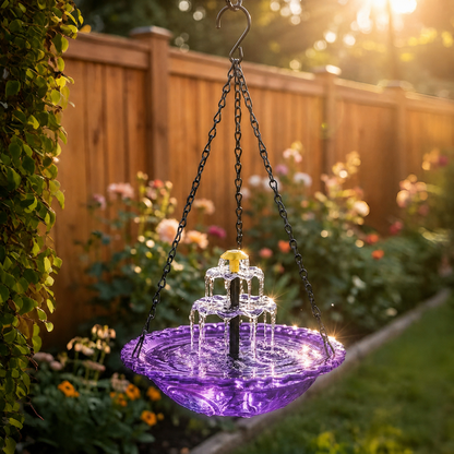 ⛲Hanging Solar Bird Bath Fountain🐦