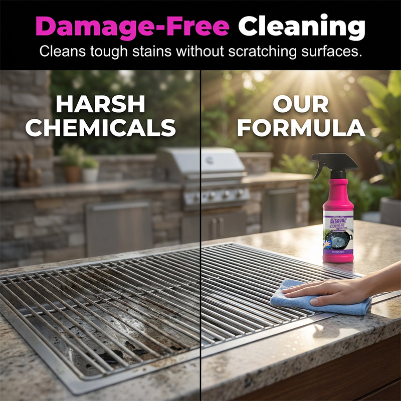 🔥 Heavy-Duty BBQ Grill Cleaner & Degreaser Spray — Fast Grease Removal